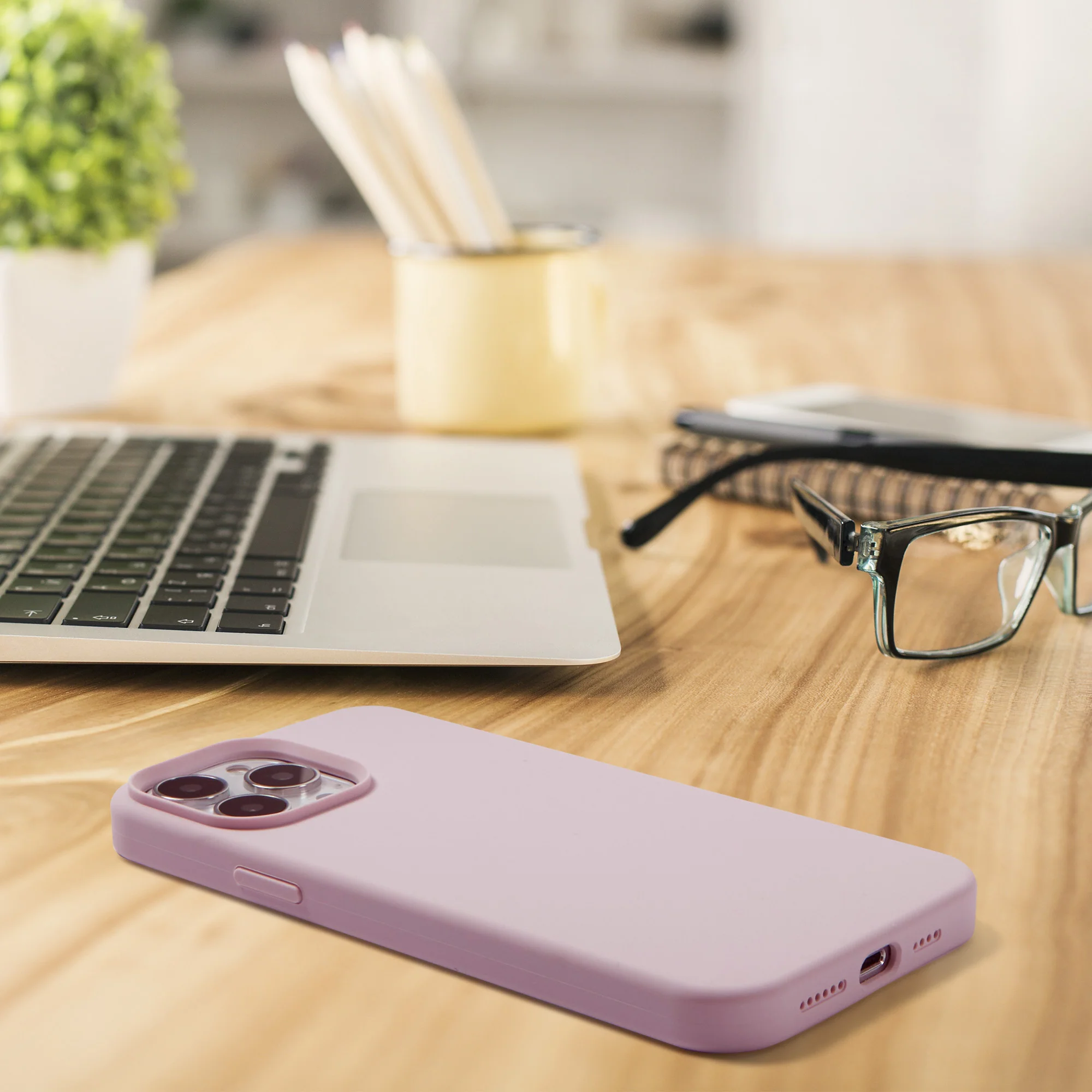 FLEX Silicone Case-14 Pro Max-Soft Lilac - Image 2
