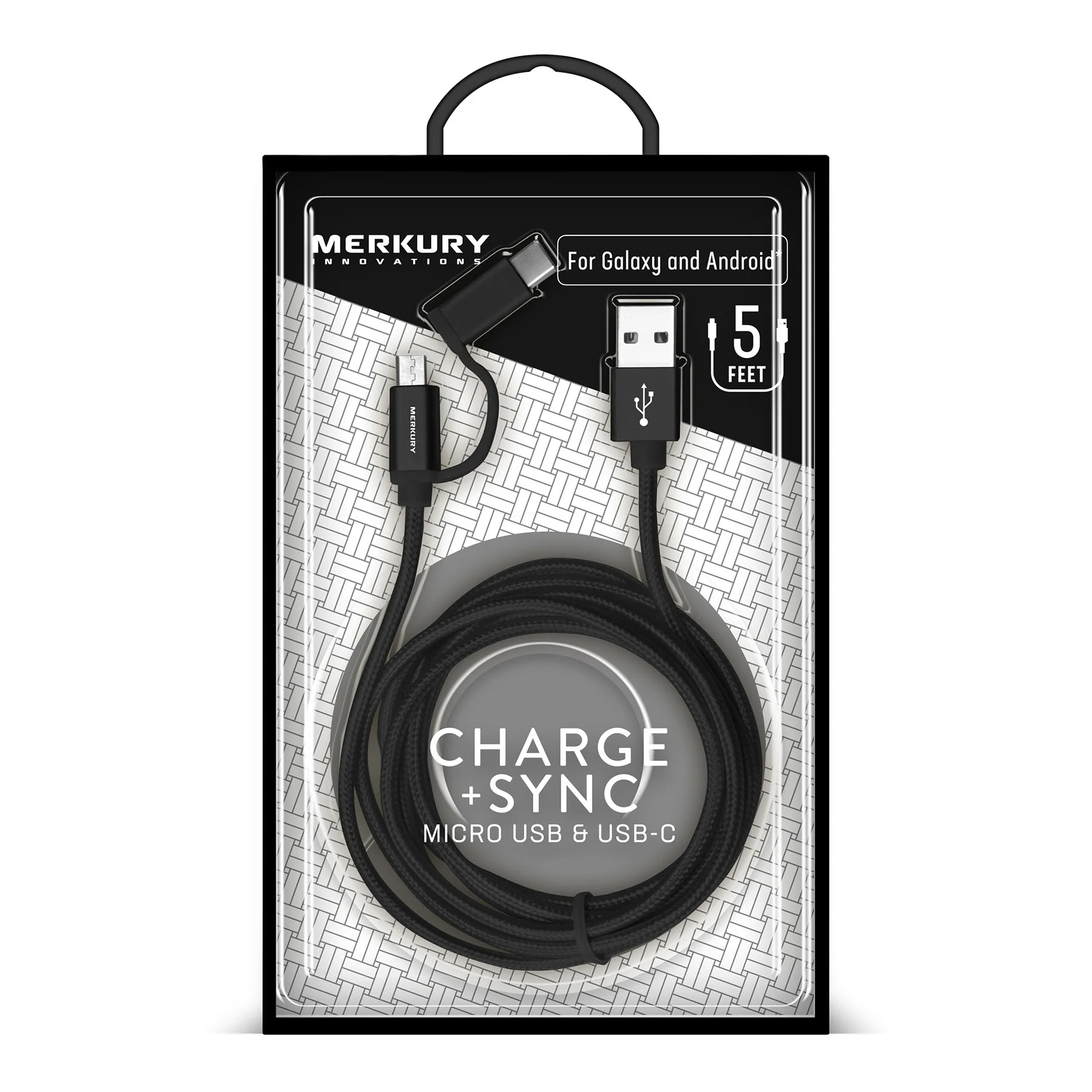 2IN1 MICRO/TYPE C CABLE-BLACK - Image 4