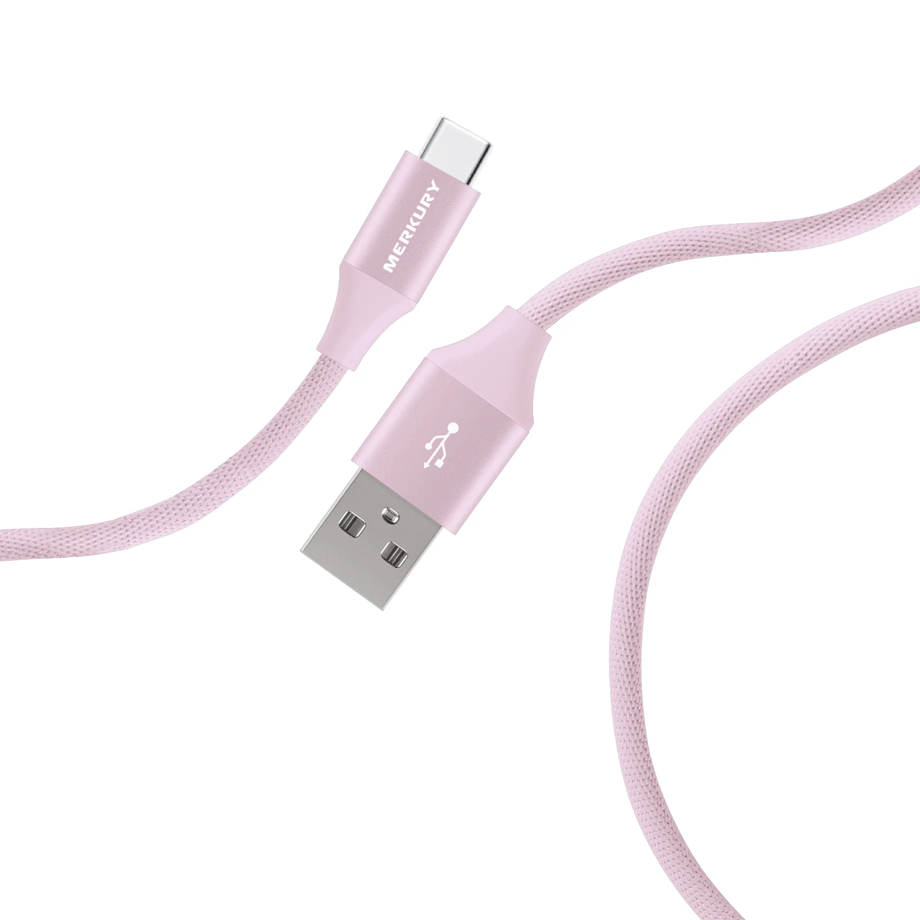 6 Ft Fabric Cable -USB-A to USB-C-Lilac - Image 2