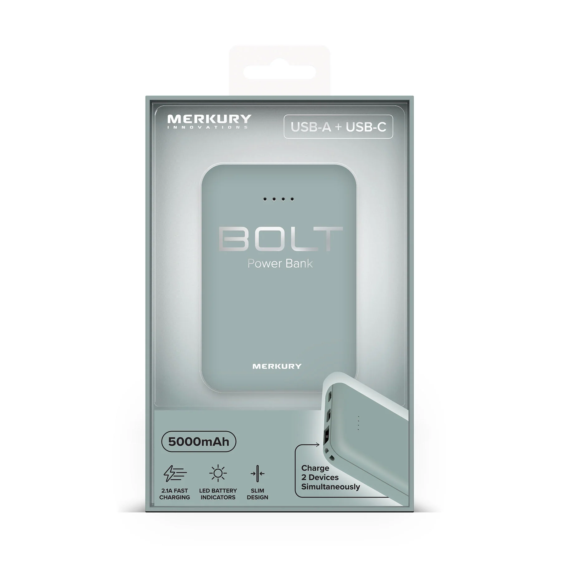 Power Bank - 5000mAh - Mist - Image 3