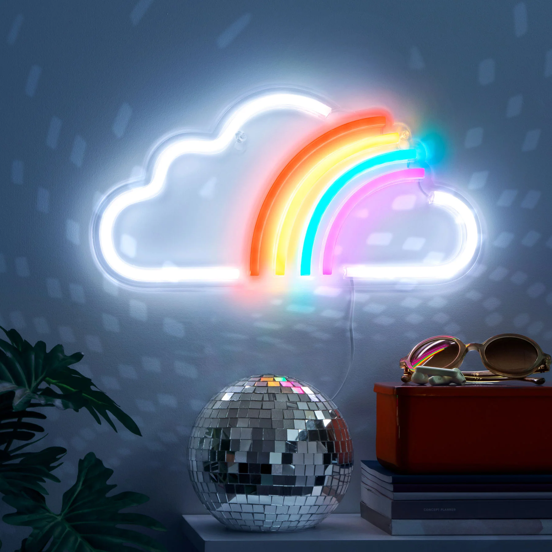 Rainbow Cloud Neon Sign - Image 2