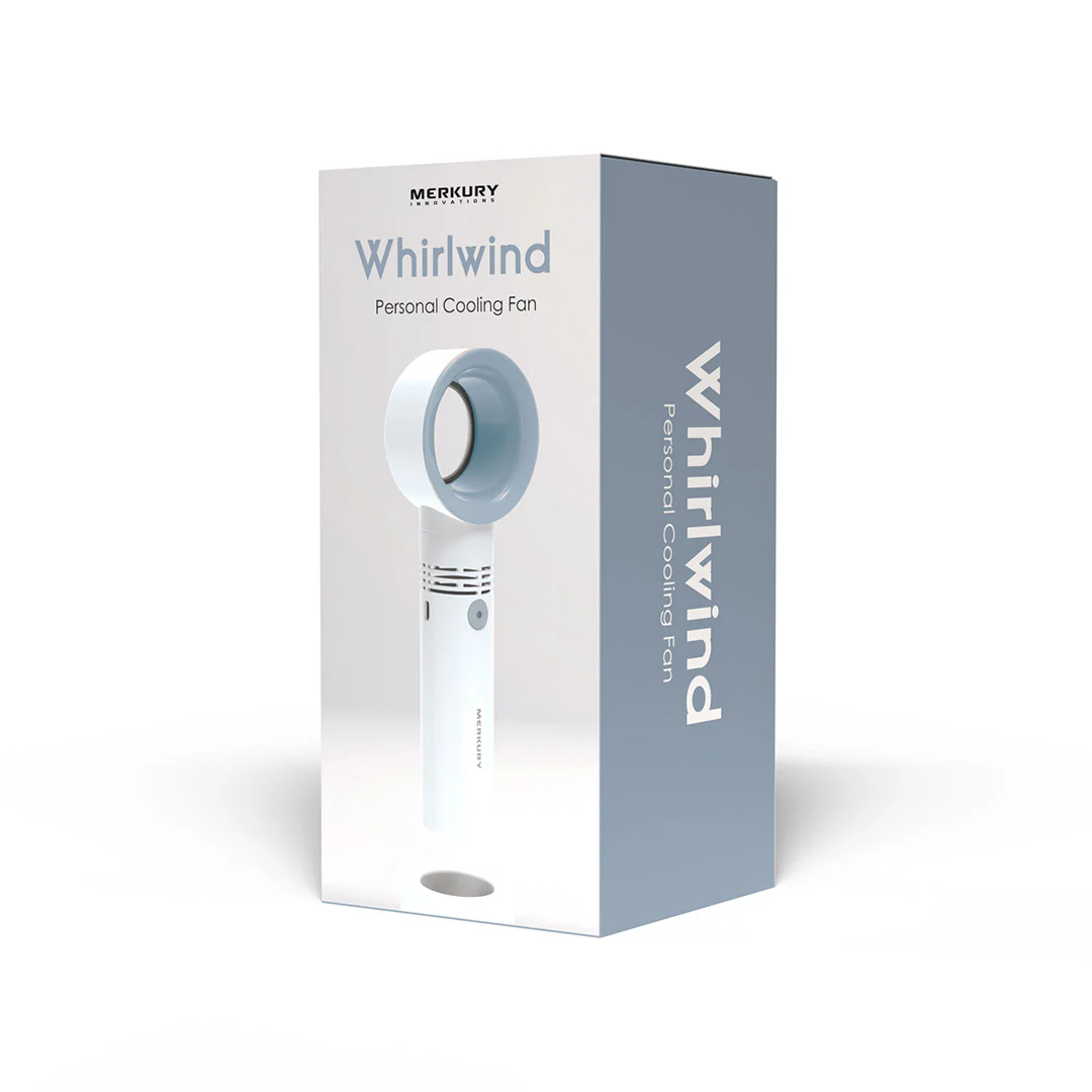 Whirlwind Handheld Fan - Dusty Blue - Image 3