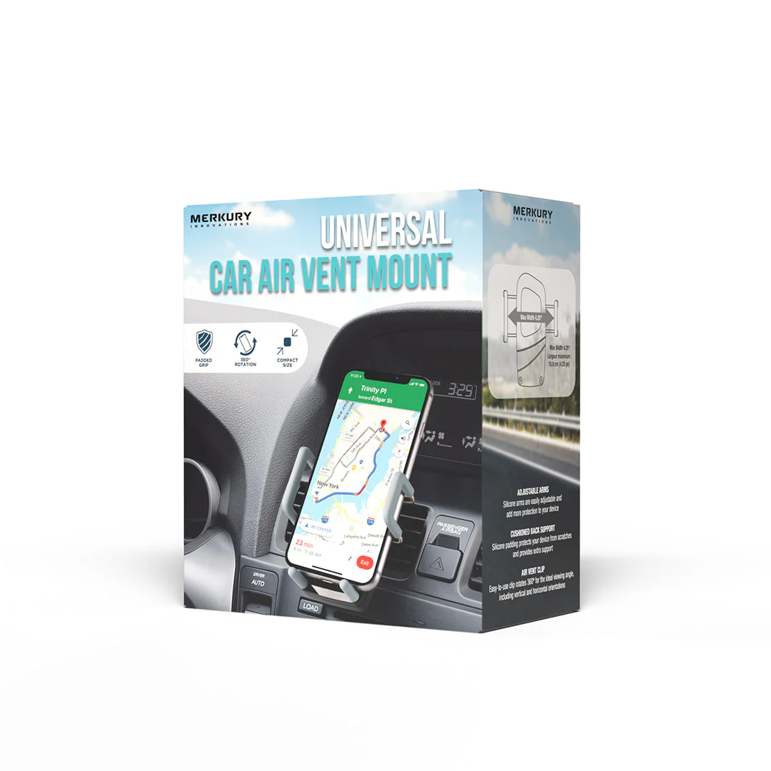 Universal Car Air Vent Mount -Black/Gray - Image 5