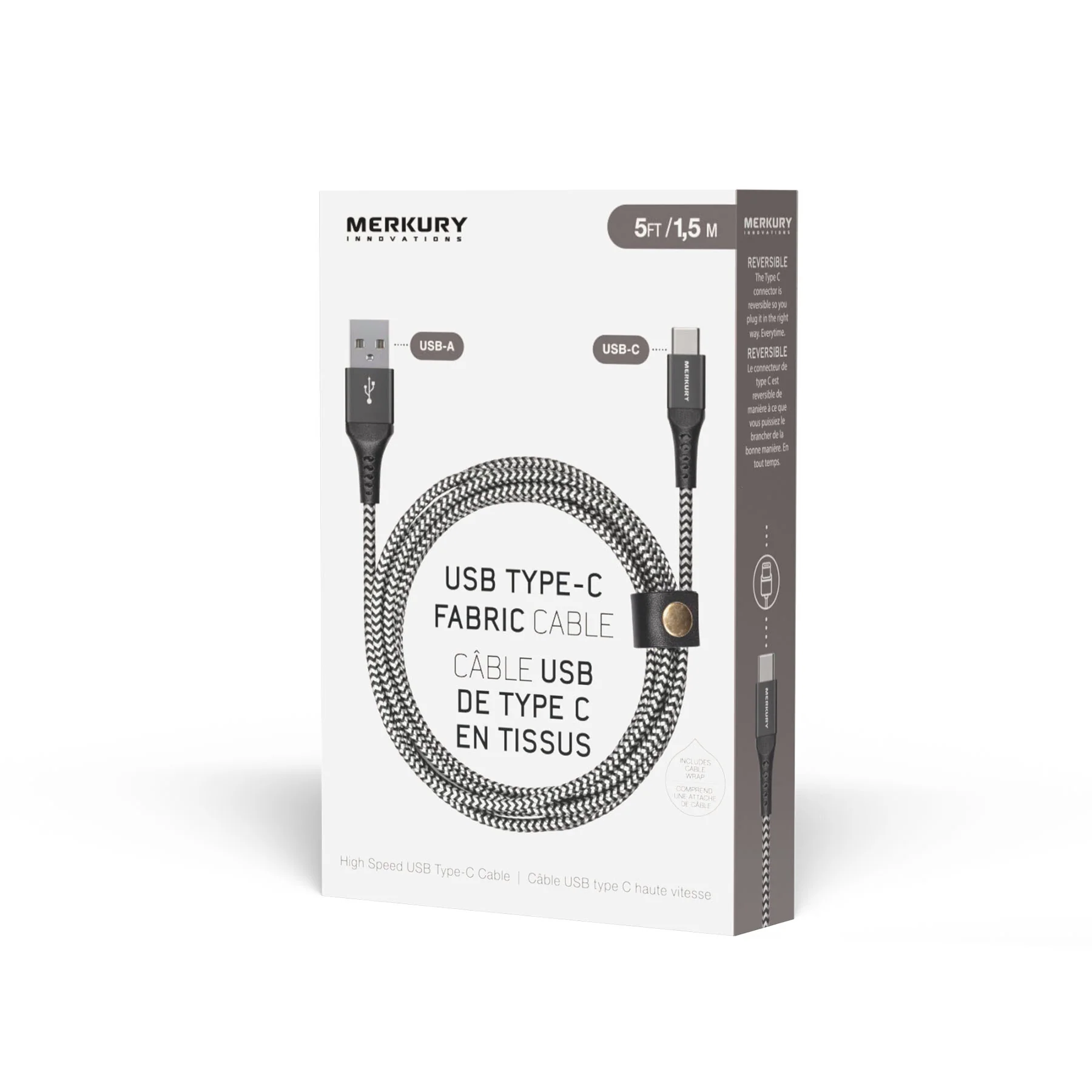 5 FT. Cable A to Type C USB 2.0 - Image 4