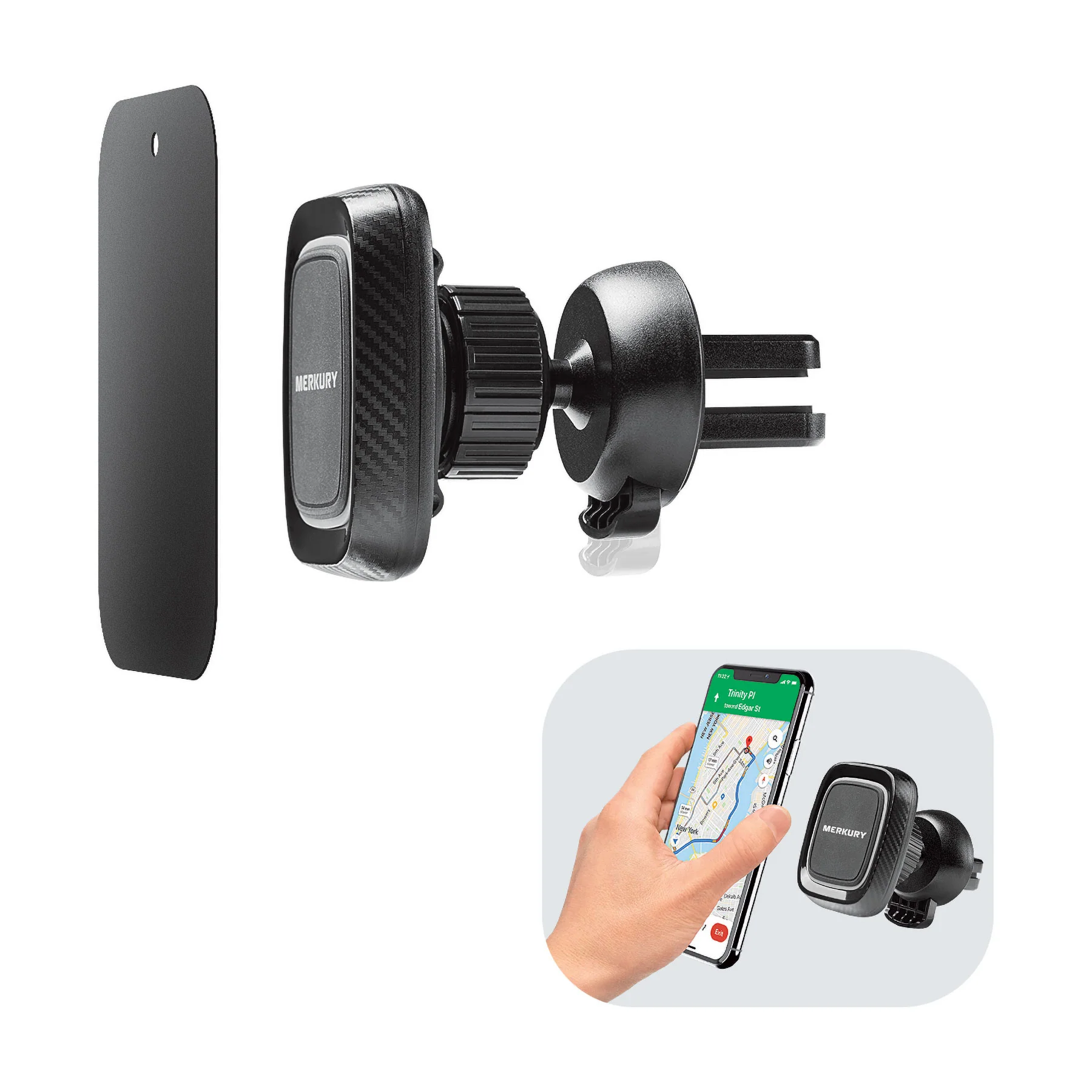 Magnetic Air Vent Car Mount - Black - Image 5