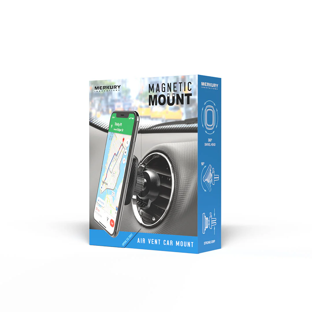 Magnetic Air Vent Car Mount - Black - Image 7