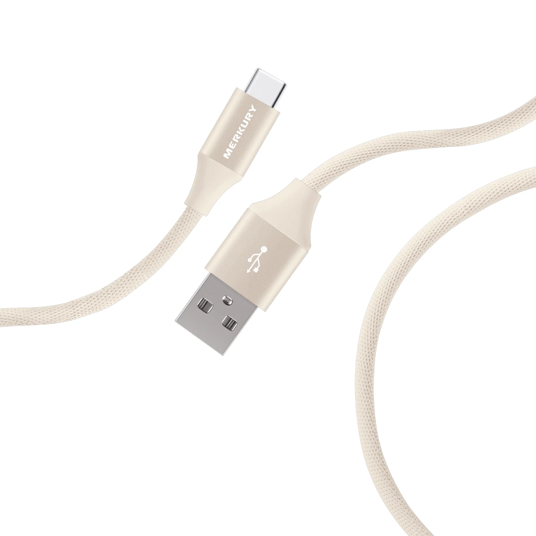 6 Ft Fabric Cable-USB-A to USB-C-Willow - Image 2