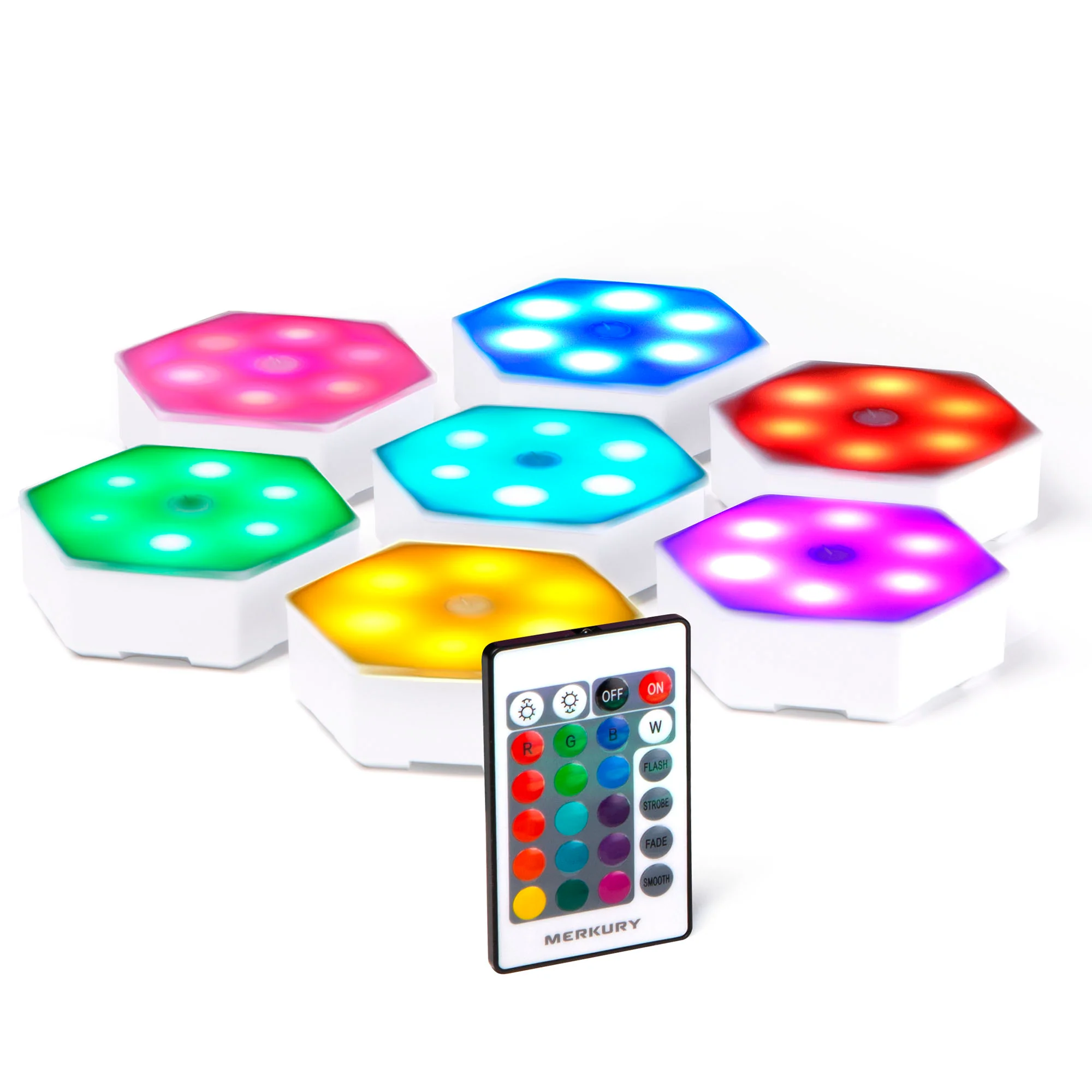 Hex-Glo Touch-Activated Multicolor LED Lights - Image 3