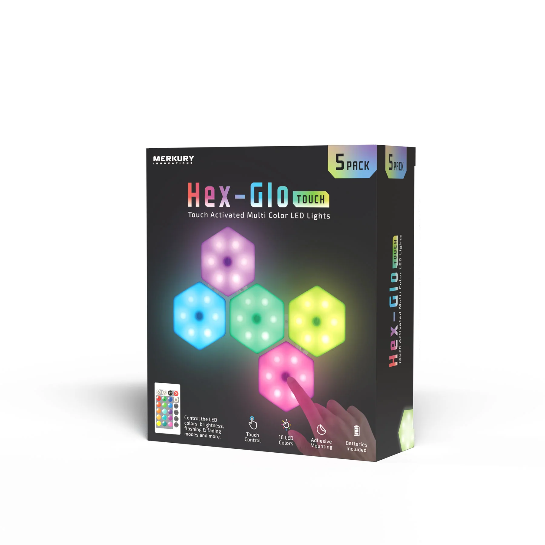 Hex-Glo Touch-Activated Multicolor LED Lights - Image 6